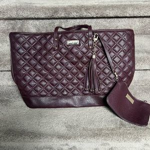 BCBG Large Quilted Vegan Leather Tote/Purse